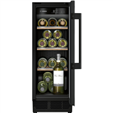 Bosch Series 6, 21 бутылка, высота 82 см, черный - Интегрируемый винный шкаф