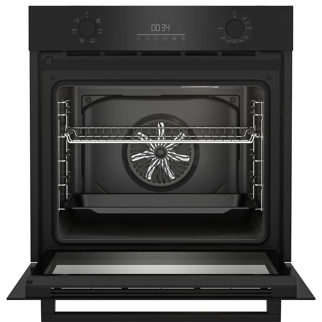 Beko, Beyond, 6 функций, 72 л, черный - Интегрируемый духовой шкаф