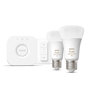 Philips Hue White and Color Starter Kit, E27, 2 vnt., spalvotos - Išmaniųjų lempučių komplektas