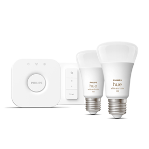 Lemputė Philips Hue White and Color Starter Kit, E27, 2 vnt. Prekė - 929002468805