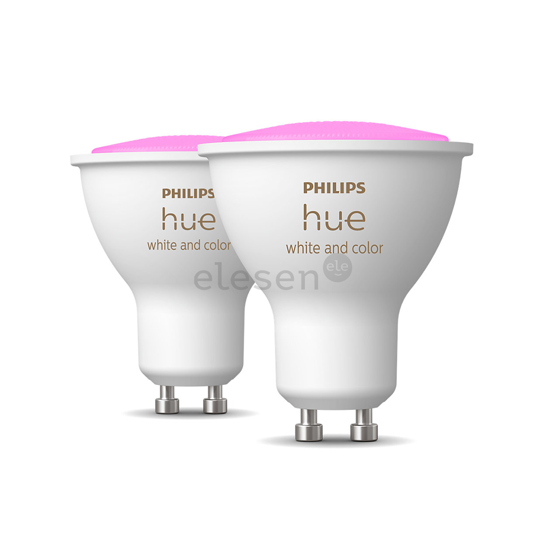Išmaniosios lemputės Philips Hue White and Color Ambiance, GU10, 2 vnt, white Prekė - 929001953112