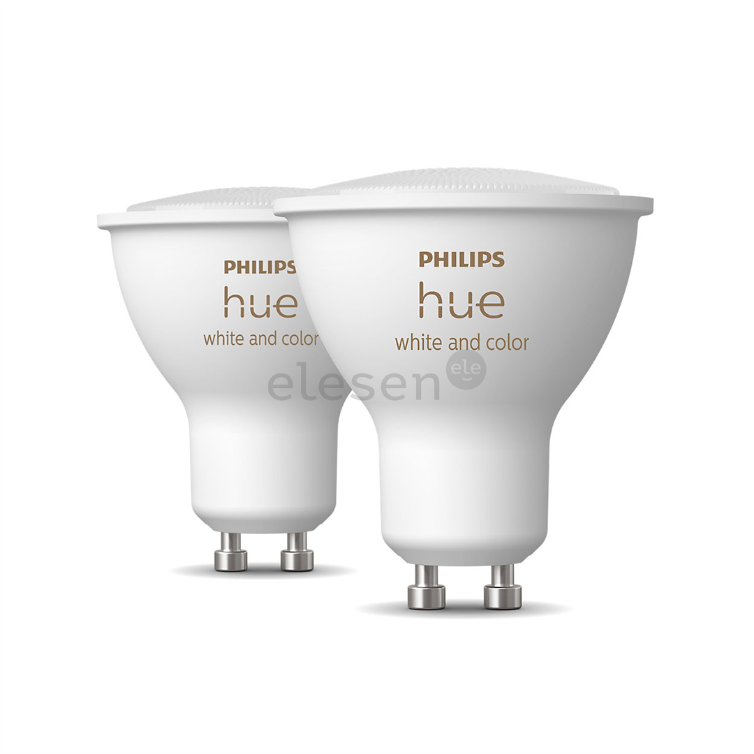Išmaniosios lemputės Philips Hue White and Color Ambiance, GU10, 2 vnt, white Prekė - 929001953112