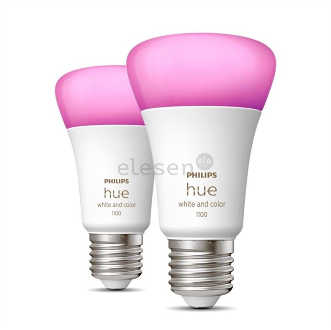 Philips Hue White and Color Ambiance, E27, 2 шт., цветной - Комплект умных ламп Товар - 929002468802