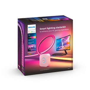 LED juosta Philips Hue Play Gradient PC Lightstrip, 24''-27'' + Bridge, black/white Prekė - 929003498502