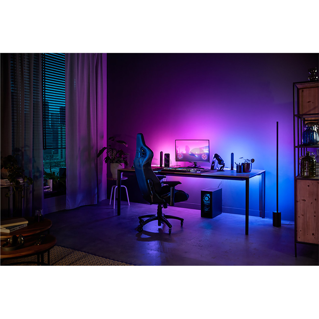 Philips Hue Play Gradient PC Lightstrip, 24''-27'' + Bridge, black/white - Smart Lightstrip for a Monitor Item - 929003498502