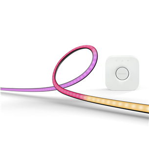 LED juosta Philips Hue Play Gradient PC Lightstrip, 32''-34'' + Bridge, black/white Prekė - 929003498602 929003498602