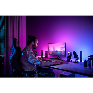 LED juosta Philips Hue Play Gradient PC Lightstrip, 32''-34'' + Bridge, black/white Prekė - 929003498602