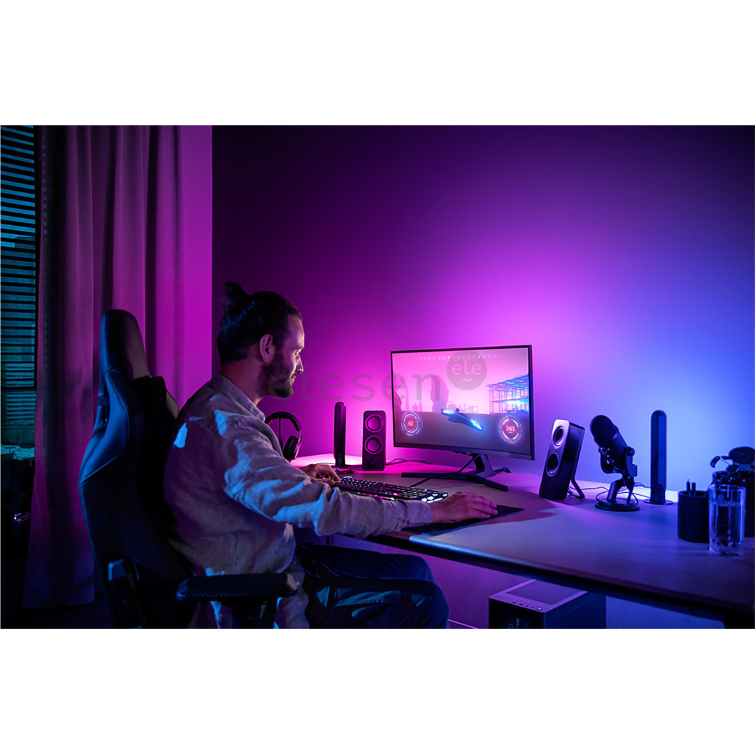 LED juosta Philips Hue Play Gradient PC Lightstrip, 32''-34'' + Bridge, black/white Prekė - 929003498602