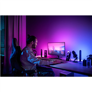 LED juosta Philips Hue Play Gradient PC Lightstrip, 24''-27'', black/white Prekė - 929003498501