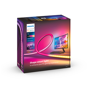 LED juosta Philips Hue Play Gradient PC Lightstrip, 24''-27'', black/white Prekė - 929003498501