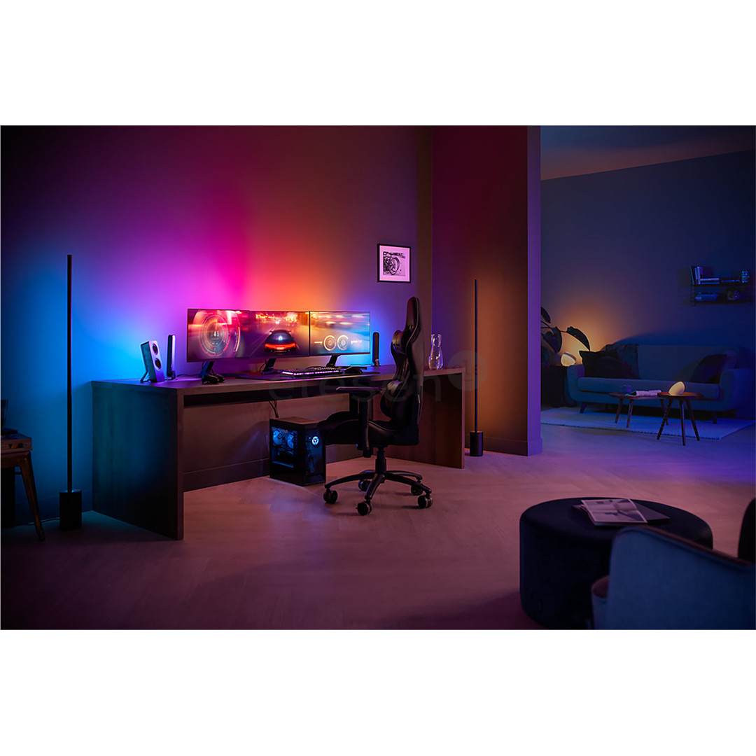 LED juosta Philips Hue Play Gradient PC Lightstrip, 3x 24''-27'', black/white Prekė - 929003498701