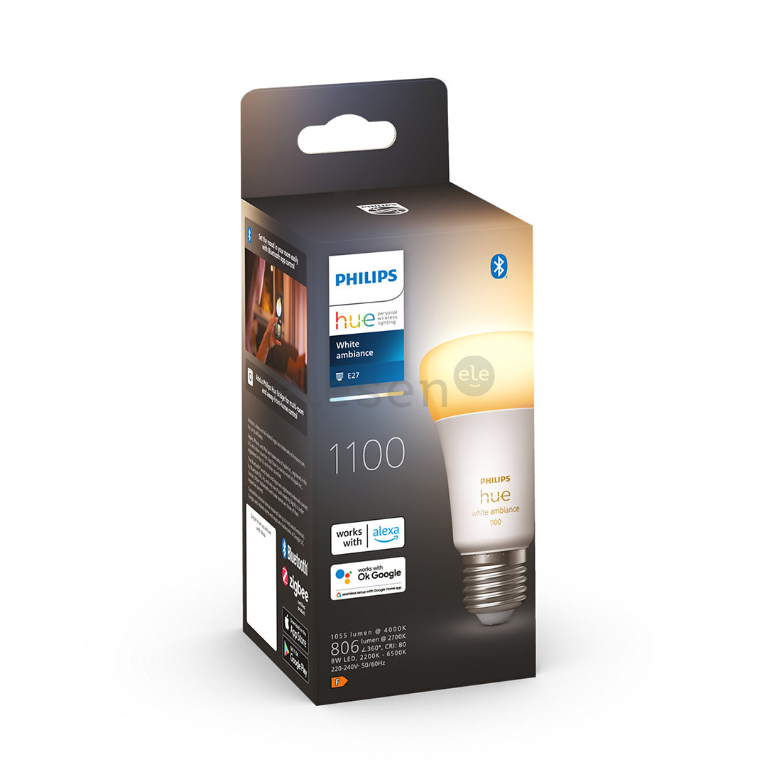 Philips Hue White Ambiance 1100, E27, белый - Умная лампа Товар - 929002468401