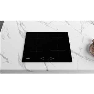 Whirlpool, width 59 cm, frameless, black - Built-in Induction Hob