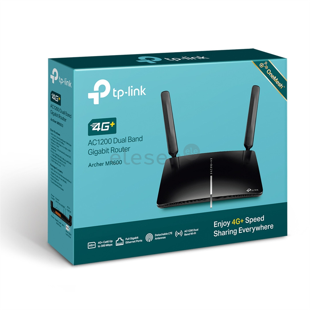 Maršrutižatorius TP-Link Archer MR600, 4G+ Cat6 AC1200 Prekė - ARCHERMR600