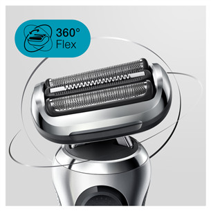 Braun Series 7 360° Flex, AutoSense, Wet & Dry, черный/серебристый - Бритва Товар - 71-S7200CC