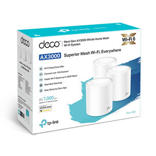 Maršrutizatorius TP-Link Deco X60, WiFi 6, mesh, 3-pack