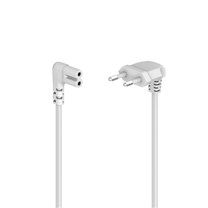 Maitinimo laidas Hama Power Cord, 2-pin 90°, 1.5m Prekė - 00223281 00223281