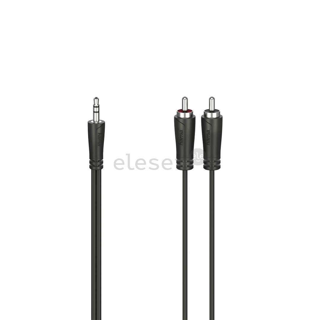 Hama Audio Cable, 3,5 мм - 2 RCA, 1,5 м, черный - Кабель Товар - 00205110