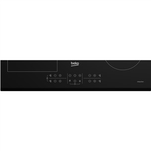 Beko, Beyond, width 58 cm, bevelled edge, black - Built-in Induction Hob