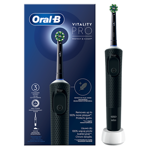 Elektrinis dantų šepetėlis Braun Oral-B Vitality Pro, Prekė - D103VITALITYBLACK D103VITALITYBLACK