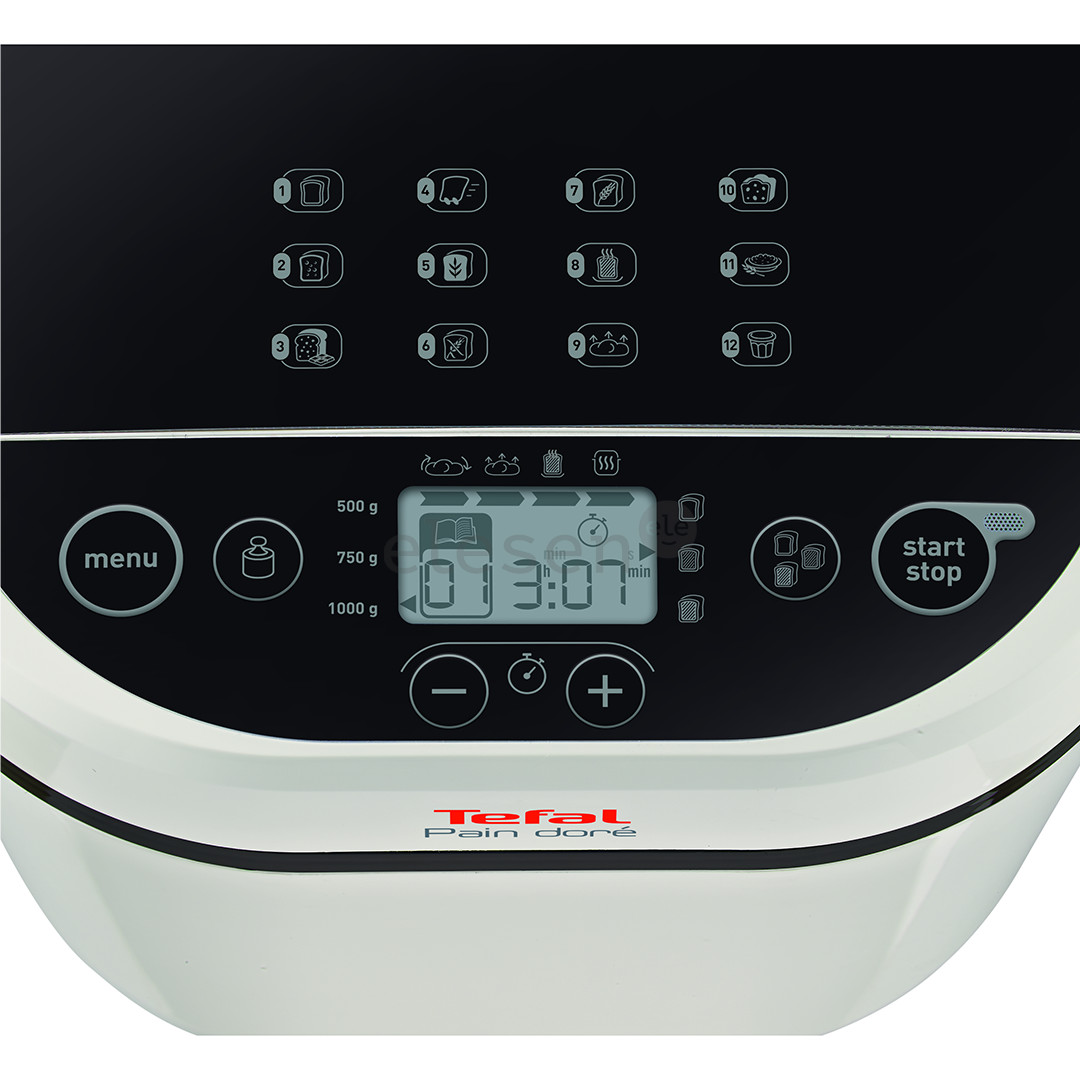 Tefal Pain Dore, 700 Вт, белый/черный - Хлебопечка Товар - PF2101