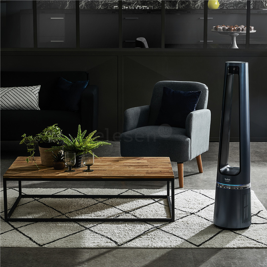 Tefal Eclipse 2in1, 120 m³/h, grey - Air purifier and fan