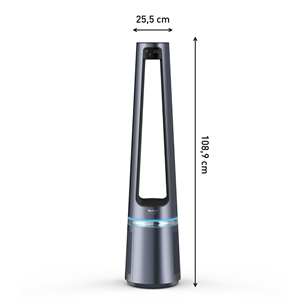 Tefal Eclipse 2in1, 120 m³/h, grey - Air purifier Item - QF5030F0
