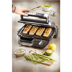 Tefal Supergrill, 2000 Вт, черный/нерж. сталь - Электрический гриль Товар - GC451B12
