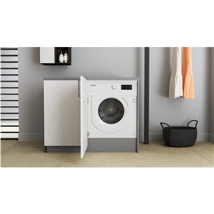 Whirlpool, 7 kg, depth 55 cm, 1400 rpm - Built-in Washing Machine Item - BIWMWG71483EEU