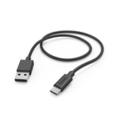 Laidas Hama Charging Cable, USB-A, USB-C, 1 m, black - USB Cable Prekė - 00201594