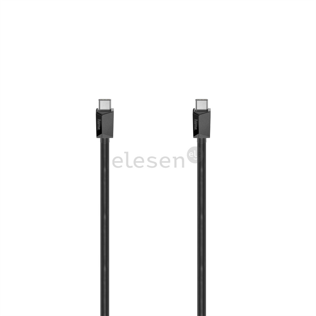 Hama Full-Featured, USB-C 3.2 - USB-C, 5A, 1 m, black - Cable Item - 00200656