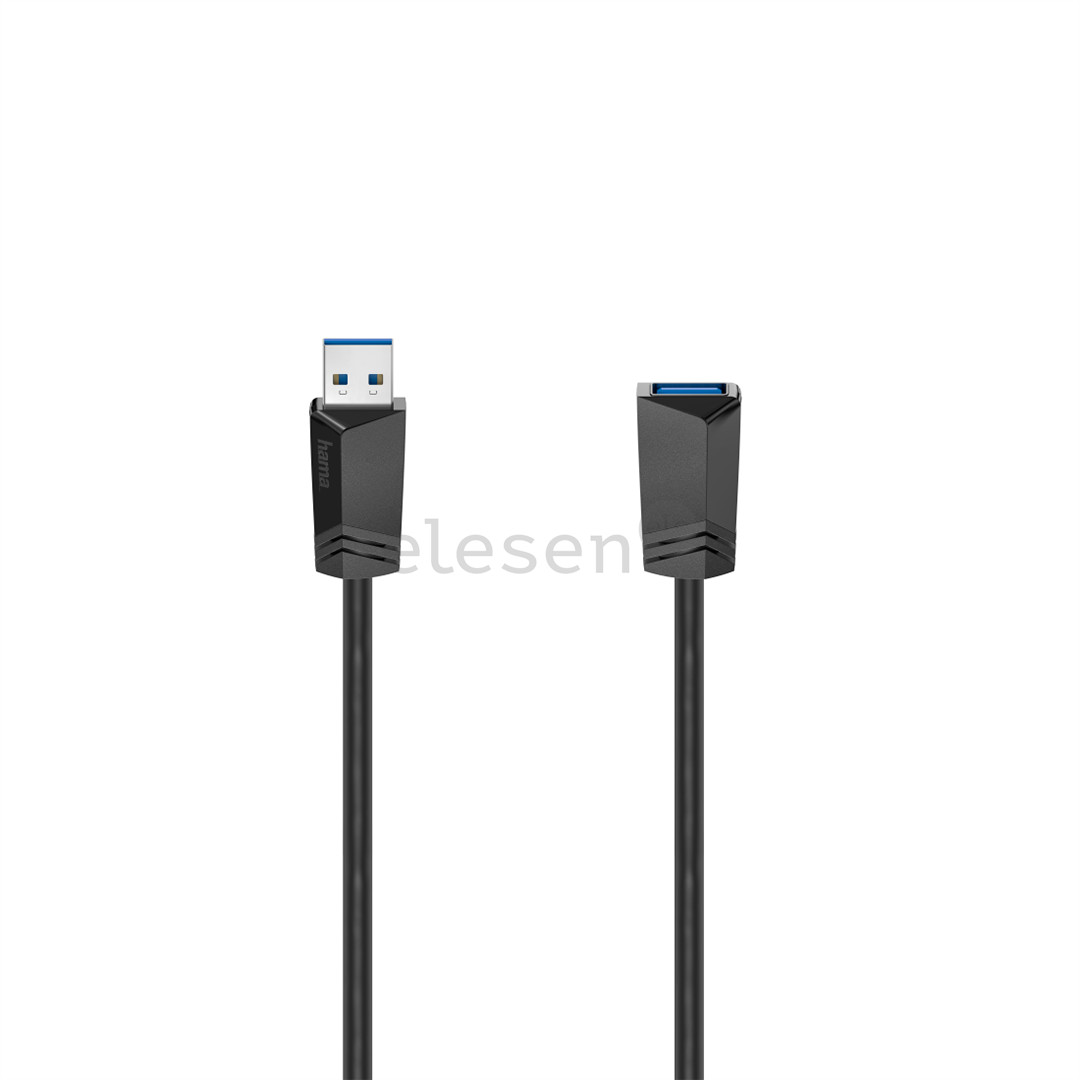 Hama Extension Cable, USB-A 3.0 extension, 1,5 m, black - Cable Item - 00200628