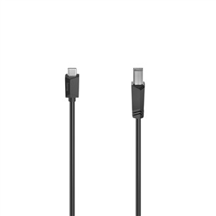 Hama USB 2.0 Cable, USB-C, USB-B, 1,5 m, black - Cable Item - 00200642 00200642