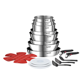Tefal Ingenio Emotion, nerūdijantis plienas - 20 dalių puodų ir keptuvių rinkinys Prekė - L897SK04