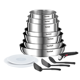 Tefal Ingenio Emotion, nerūdijantis plienas - 13 dalių puodų ir keptuvių rinkinys Prekė - L897DS04
