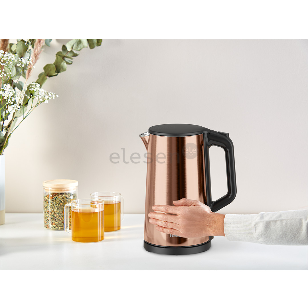 Tefal Double Layer, 1,5 L, 2000 W, golden - Kettle Item - KI583C