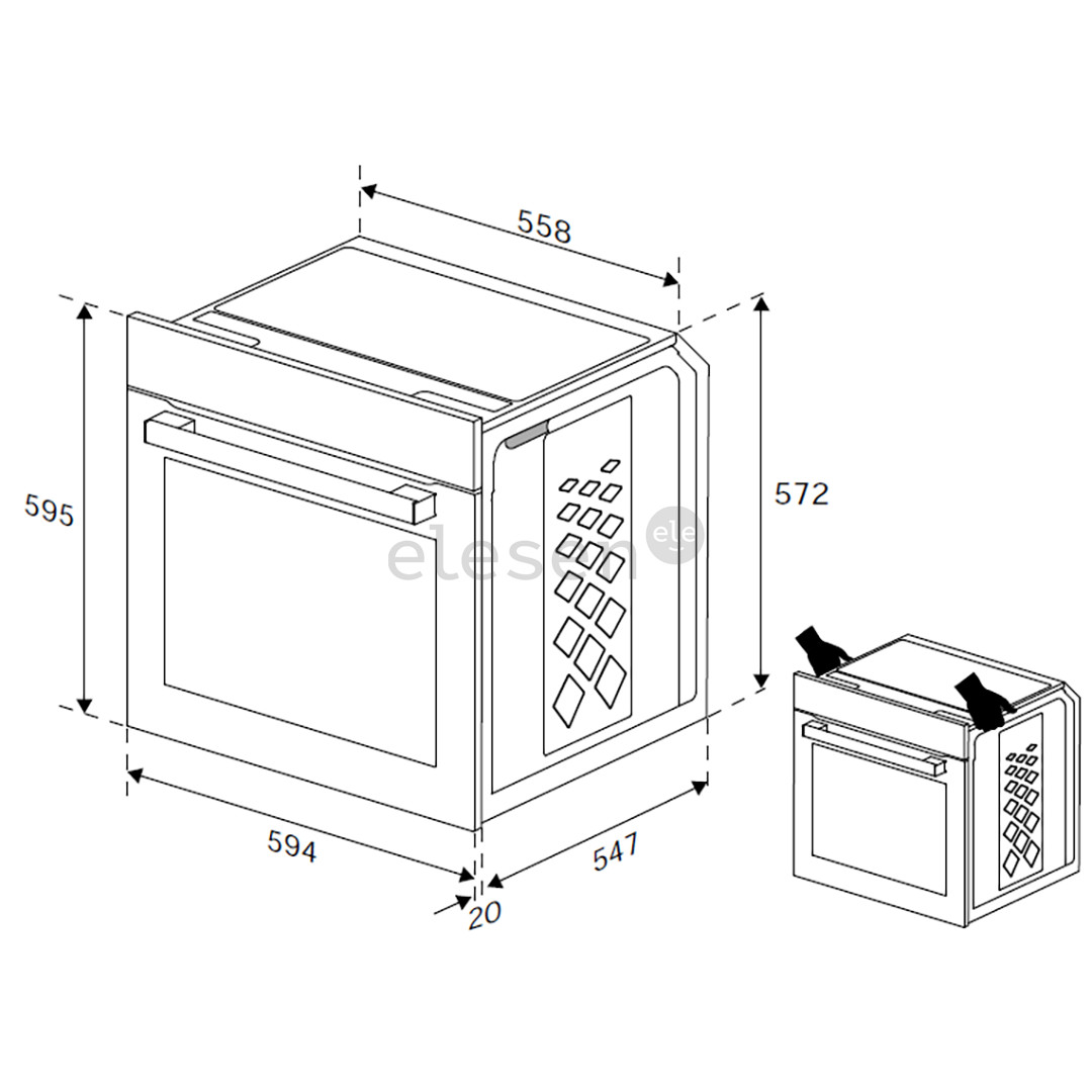 Orkaitė Beko, Beyond, catalytic back wall, 72 L Prekė - BBIM14300WMS