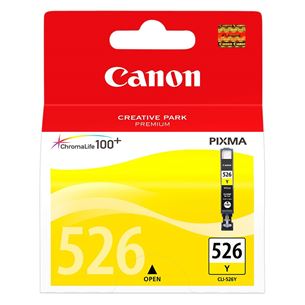 Rašalo kasetė Canon CLI-526Y, Geltona Prekė - 4543B001 4543B001
