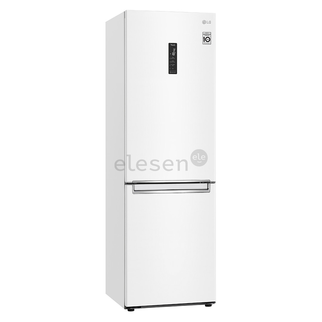 LG, No Frost, 341 L, aukštis 186 cm, baltas - Šaldytuvas