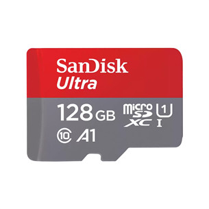 SanDisk Ultra microSD with SD Adapter, 128 GB - Memory card Item - SDSQUAB-128G-GN6MA