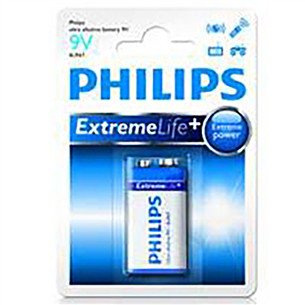 Philips Ultra Alkaline, 9 V  - Elementai 6LR61E1B/10