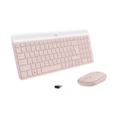 Logitech Slim Combo MK470, US, rose - Wireless Desktop Item - 920-011322