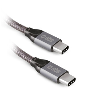 SBS USB-C - USB-C, 240 Вт, 1 м, серый - Кабель Товар - TECABLETCCVIDEOW TECABLETCCVIDEOW