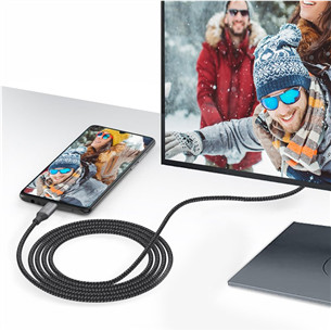 SBS USB-C - USB-C, 240 W, 1 m, gray - Cable Item - TECABLETCCVIDEOW