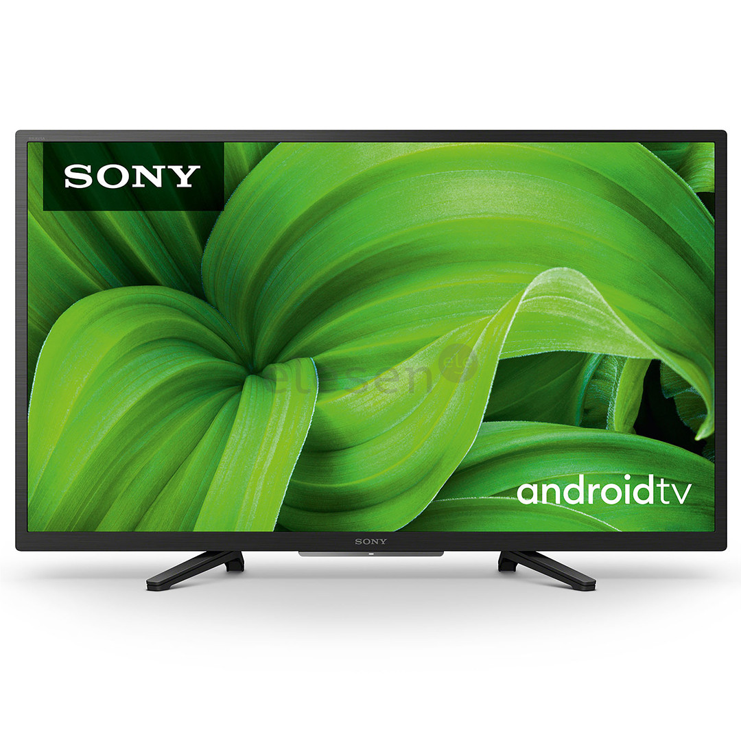 Sony W800, 32'', HD, LED LCD, Smart TV, боковые ножки, черный - Телевизор