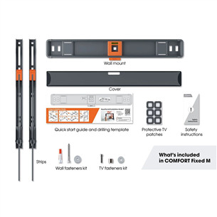 Vogel's TVM 3403 Fixed, 32''-77'', juodas - TV laikiklis