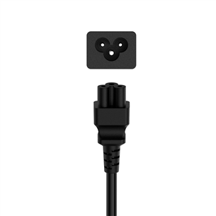 Maitinimo laidas Hama Power Cord, 3-pin cloverleaf, black Prekė - 00200736