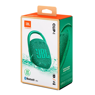 Belaidė kolonėlė JBL Clip 4 Eco, Žalia Prekė - JBLCLIP4ECOGRN