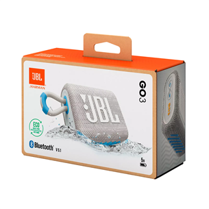 Belaidė kolonėlė JBL GO 3 Eco, Balta Prekė - JBLGO3ECOWHT
