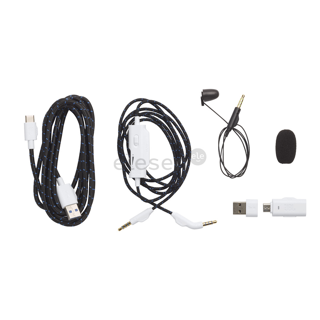 JBL Quantum 910P Console Wireless, белый - Беспроводная игровая ганитура Товар - JBLQ910PWLWHTBLU